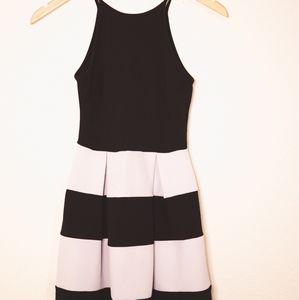 Soprano Black and White halter dress